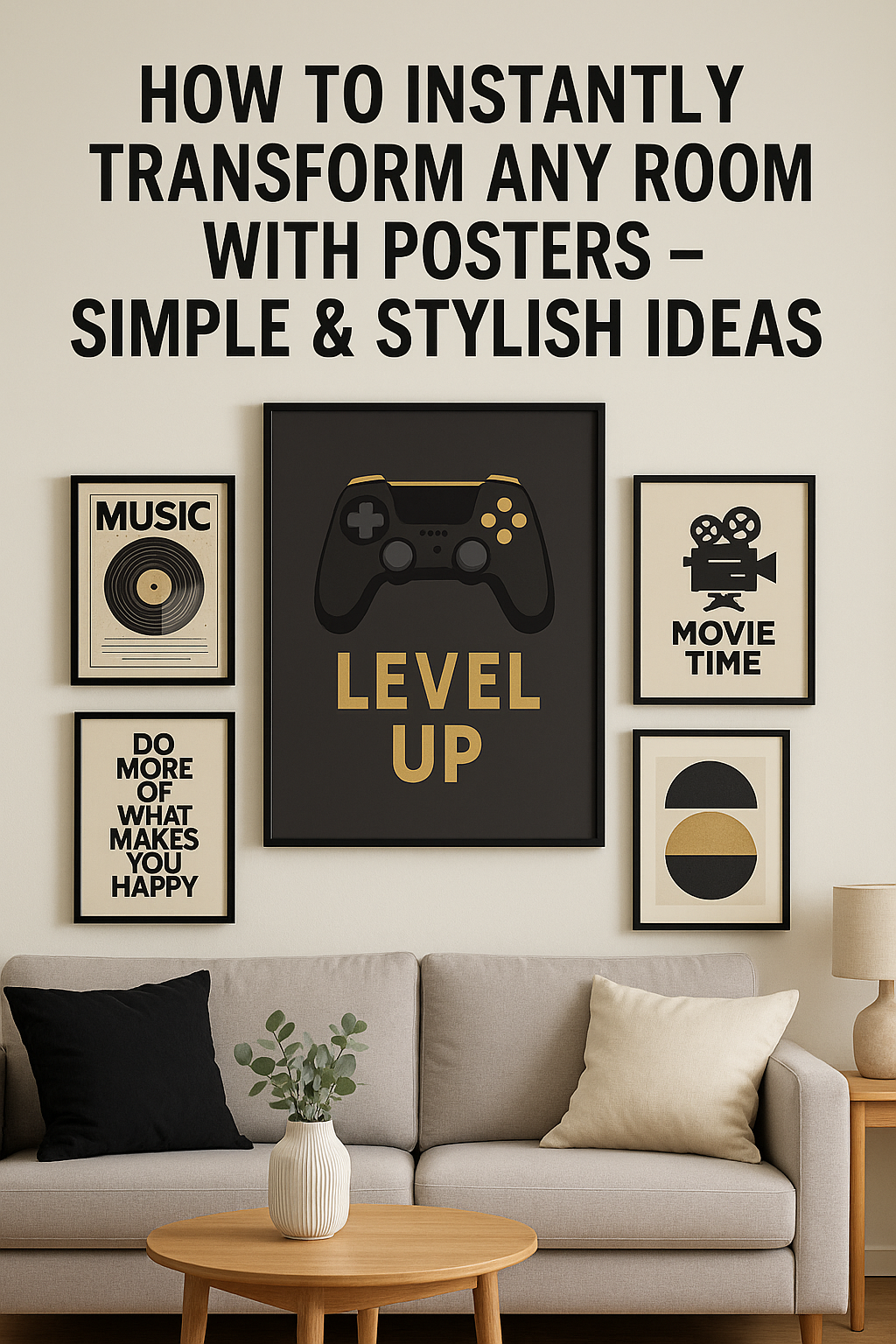 How to Instantly Transform Any Room with Posters – Simple & Stylish Ideas