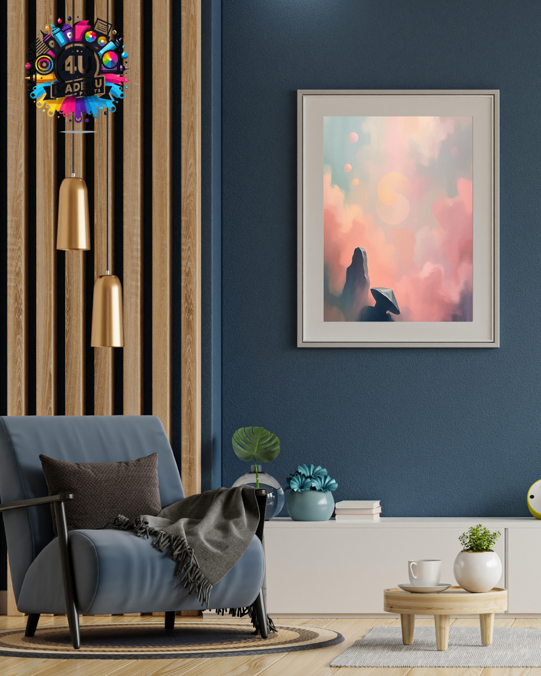 Colour Burst Abstract Print – Contemporary Wall Décor