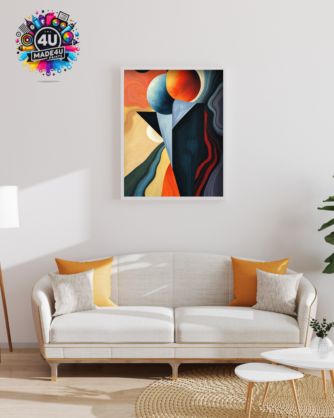 Soft Shapes Abstract Print – Aesthetic Room Decor