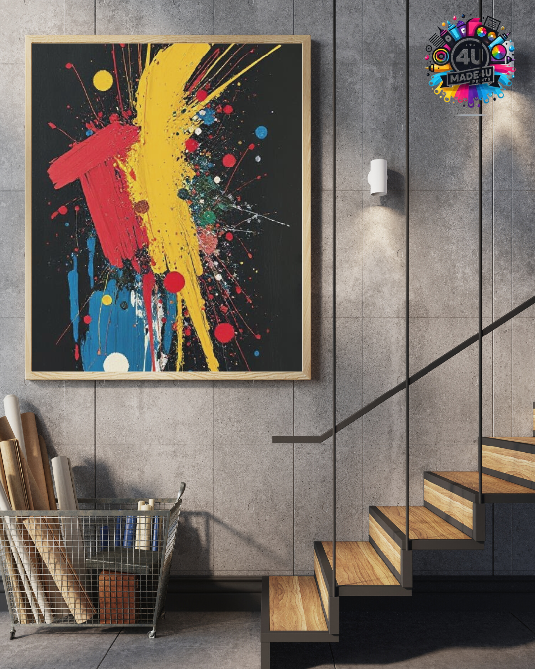 Colour Burst – Vibrant Splash Poster for Modern Spaces