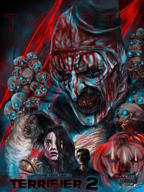 Terrifier 2 - Art The Clown & Sienna Shaw Poster
