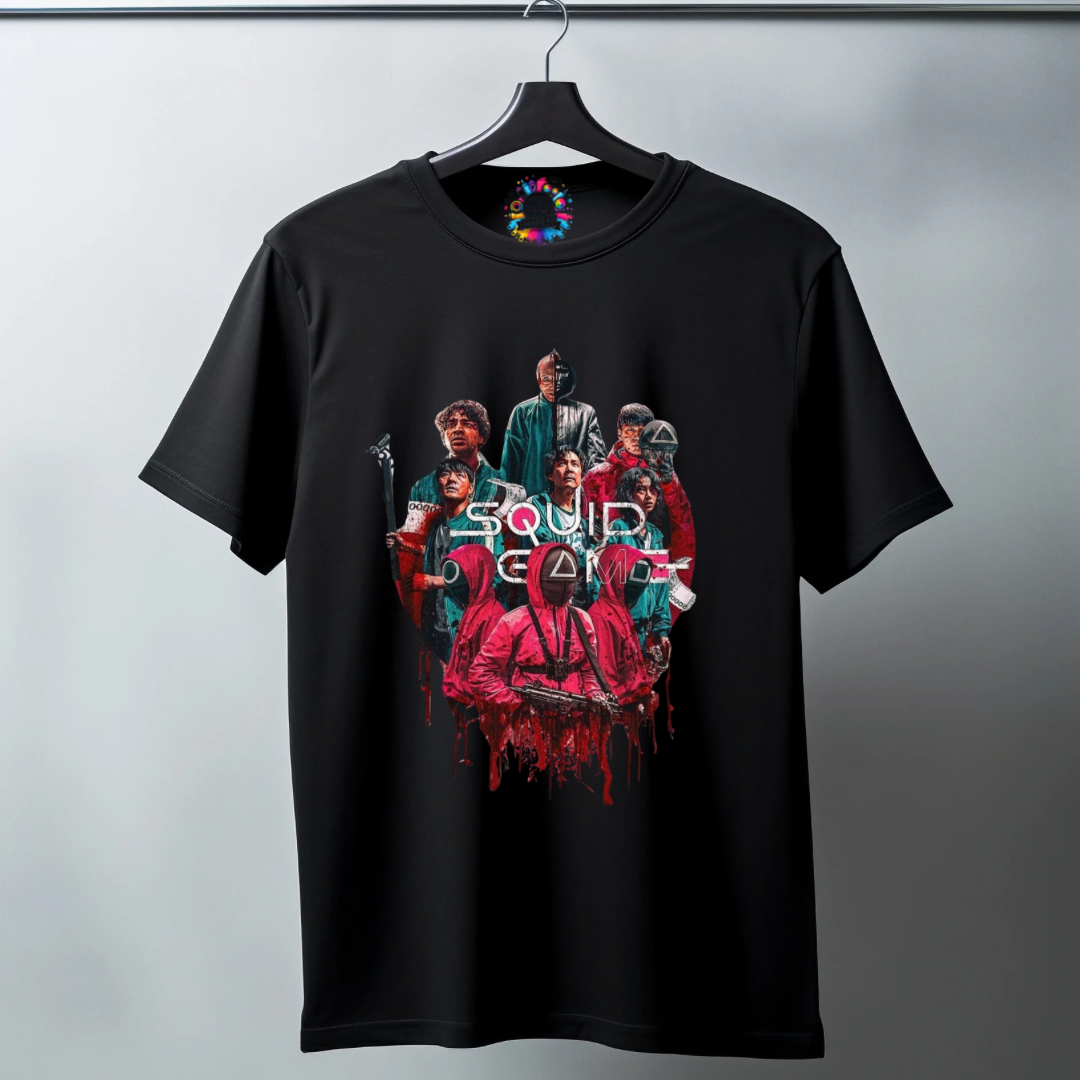 Squid Game T-Shirt (Medium) – Netflix Horror/Thriller Inspired Graphic Tee