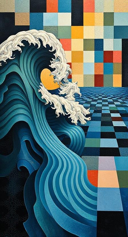 Waves of Imagination – Abstract Piece for Modern Homes